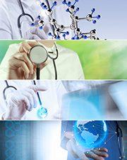 Collage of Various modern medical concept