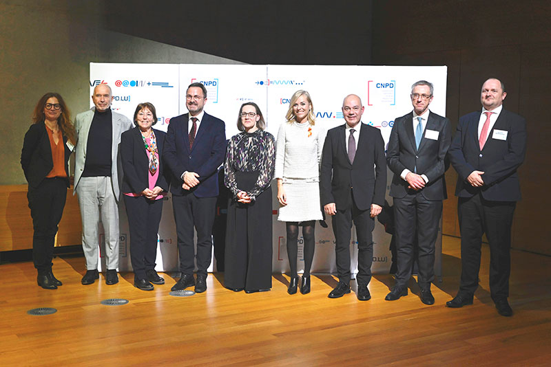 Anne-Catherine Ries, Jacques Folon, Andrea Jelinek, Xavier Bettel,  Tine A. Larsen, Taina Bofferding, Thierry Lallemang, Marc Lemmer, Alain Herrmann