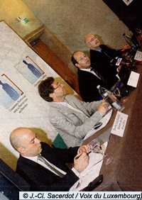 Pressekonferenz vom 17. Juni 2009 (Copyright: Jean-Claude Sacerdot / Voix du Luxembourg)