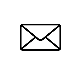 Black Email Icon PNG – Flat Style Mail Symbol for Website, App, Logo, and UI – Isolated on Transparent Background PNG
